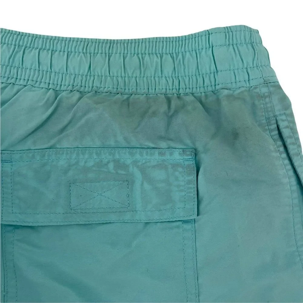 Polo Ralph Lauren Swim Trunks Lined Teal Blue Mens Size XXL Swimwear Preppy Logo